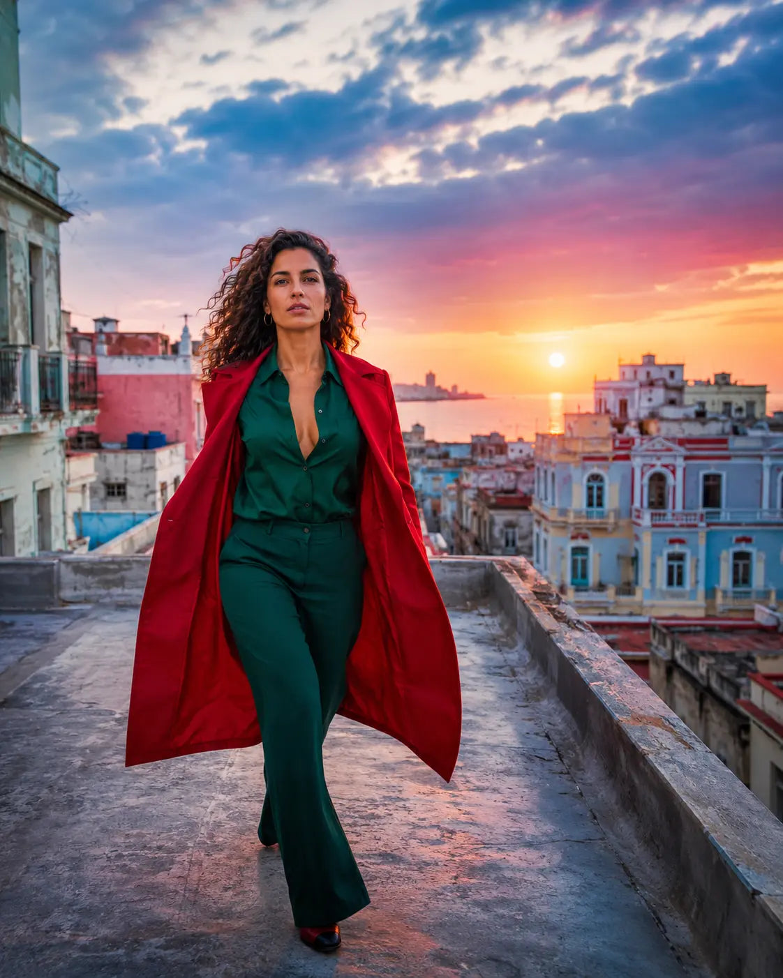 Une femme marche avec assurance vers un nouveau chapitre de sa vie